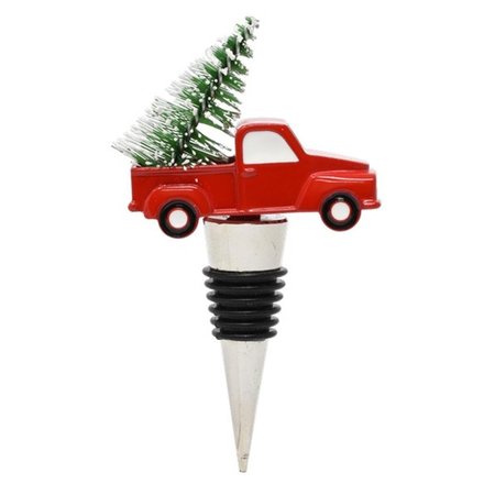 LS ARTS Christmas Truck Bottle StopperRed XM-2029